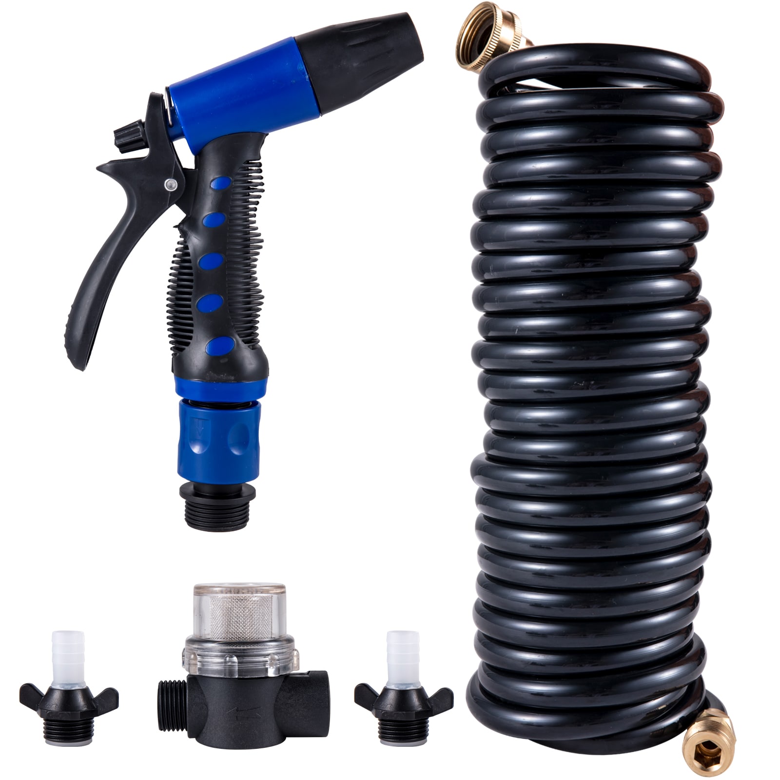 Automatic Washdown Pump For Rv And Boat With Coiled Hose_voghion.com